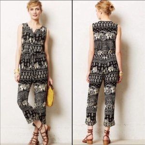Anthro Lilka Jaipur Elephant Jumpsuit